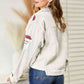Santa Sequin Raw Hem Jacket