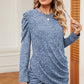 Round Neck Puff Sleeve T-Shirt
