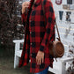 Plaid Snap Down Long Sleeve Jacket