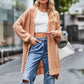 Open Front Dropped Shoulder Longline Cardigan
