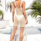 Fringe Openwork Spaghetti Strap Cover Up