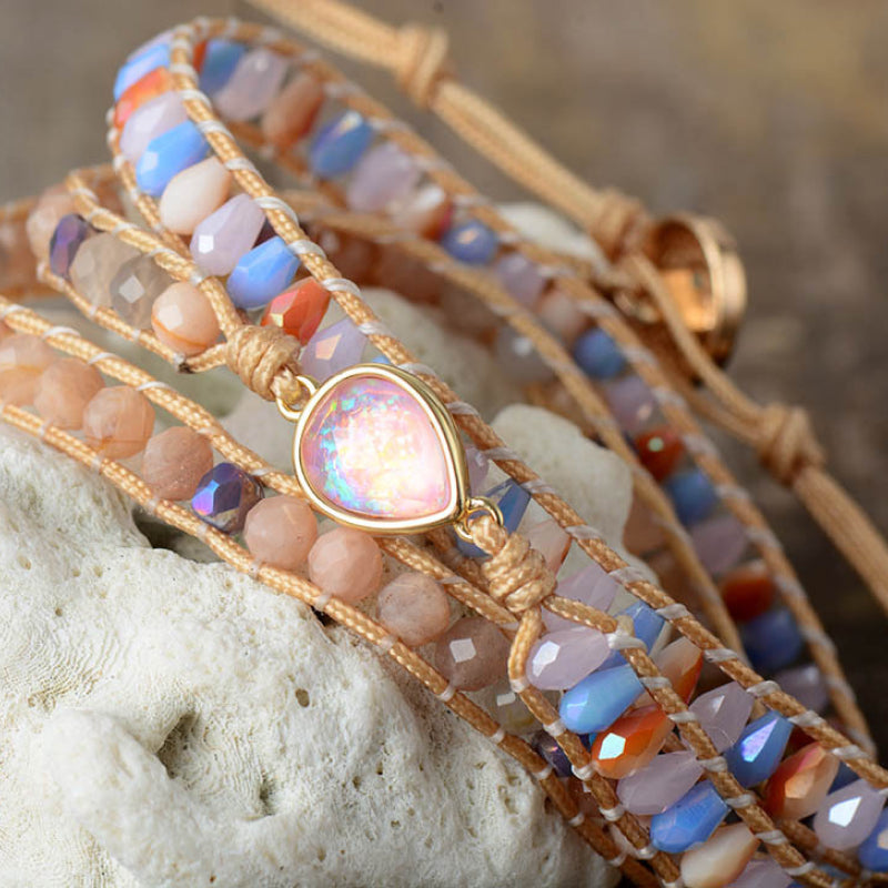 Opal Beaded Multicolored Bracelet