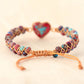Handmade Heart Shape Natural Stone Bracelet