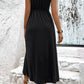 Surplice Neck Slit Sleeveless Dress