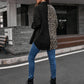 Collared Neck Contrast Color Dropped Shoulder Shirt
