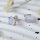 High Quality Natural Moonstone 925 Sterling Silver Stud Earrings