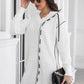Avery Aria Contrast V-Neck Sweater Dress