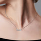 Moissanite Triangle Platinum-Plated Necklace
