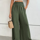Wide Waistband Relax Fit Long Pants