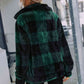 Kinsley Natalie Plaid Zip-Up Collared Jacket