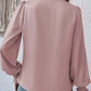 Surplice Neck Lantern Sleeve Blouse