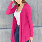 Basic Bae Full Size Open Front Long Sleeve Cover Up Cardigan