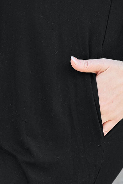 Basic Bae Full Size Round Neck Short Sleeve Dress with Pockets *