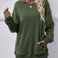 Dropped Shoulder Sweatshirt with Pockets