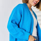 Open Front Dropped Shoulder Cardigan
