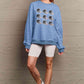 Simply Love Full Size Football Graphic Round Neck Sweatshirt