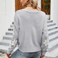 Flower Pattern Button Front Cardigan