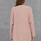 Pocketed Open Front Long Sleeve Cardigan