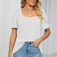 Square Neck Short Sleeve T-Shirt