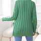 SavannahTree Button Down Cable-Knit Cardigan