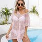 Openwork V-Neck Short Sleeve Cover Up