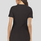 Women's Buttoned Short Sleeve V-Neck Knit Dress