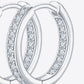 Moissanite 925 Sterling Silver Huggie Earrings Carat 0.32
