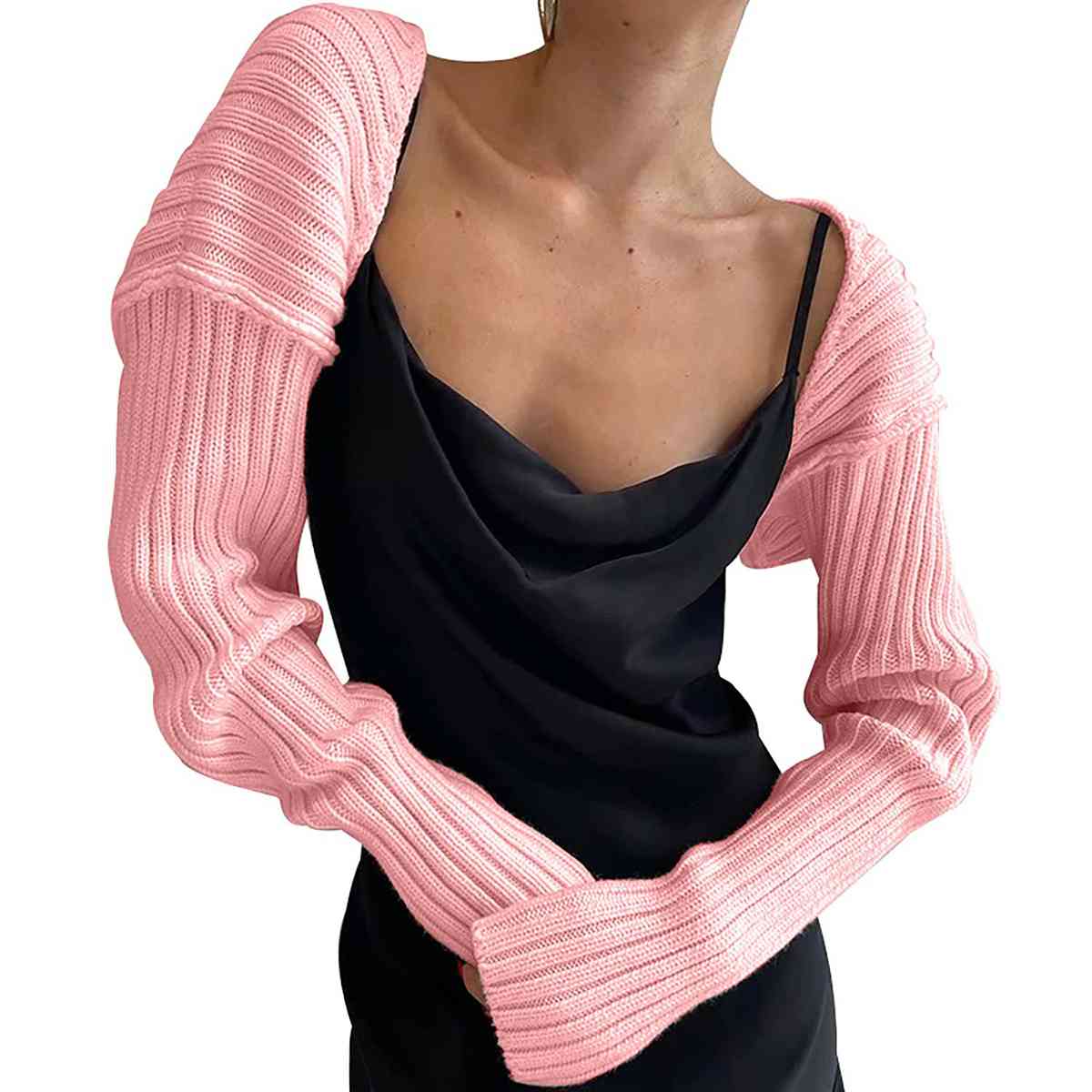 Long Sleeve Knit Bolero Cardigan