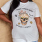 Simply Love Full Size Halloween THICK THIGHS AND SPOOKY VIBES Graphic Cotton T-Shirt