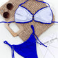 BEACHIN' Frill Trill Halter Neck Bikini Set