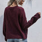 Women's Button-Down Drop Shoulder Rib-Knit Cardigan