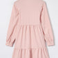 Notched Neck Tiered Dress