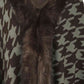 So Defined One Size Houndstooth Fringe Hem Poncho