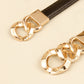 TranquilNights PU Skinny Belt
