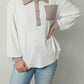 Contrast Collared Neck Top