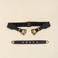 Jessica Anne Beauty Double Buckle PU Leather Belt