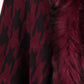 So Defined One Size Houndstooth Fringe Hem Poncho