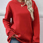 Round Neck Long Sleeve Sweatshirt