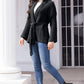 Tied Open Front Long Sleeve Cardigan