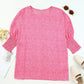Malibu Dreams KENZIEMEA Leopard Smocked Flounce Sleeve Blouse