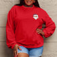 Simply Love Full Size Christmas Themed Letter Graphic Long Sleeve Sweatshirt