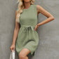 Women's SoDreamy Tied Round Neck Sleeveless Sweater Dress