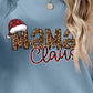 Christmas Themed Round Neck Letter Graphic Long Sleeve Sweatshirt