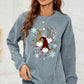 CHRISTMAS THEMED Faceless Gnome Graphic Drop Shoulder Sweatshirt