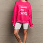 Simply Love Christmas Themed Full Size Letter Graphic Long Sleeve Sweatshirt