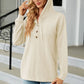 Full Size Cable-Knit Long Sleeve Hoodie