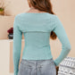 ZELDAMARIE Scoop Neck Long Sleeve Knit Top