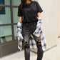 Simply Love Full Size KINDA LAZY Round Neck T-Shirt