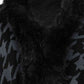 So Defined One Size Houndstooth Fringe Hem Poncho