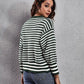 Women's Isla Striped V-Neck Knit Top